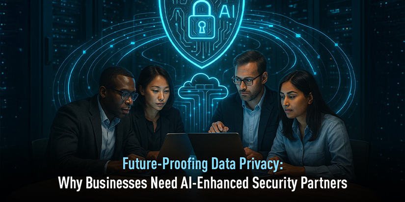 AI-powered cybersecurity protecting sensitive business data